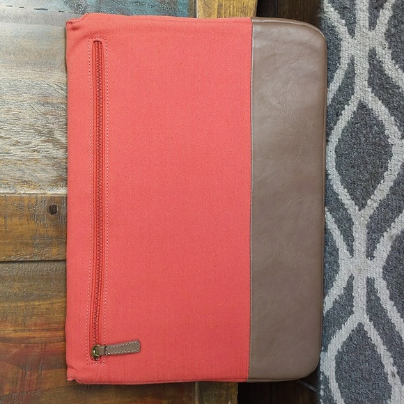 PKG Coral/Brown 15"|16" Grab Bag Laptop Sleeve - Picture 5 of 9